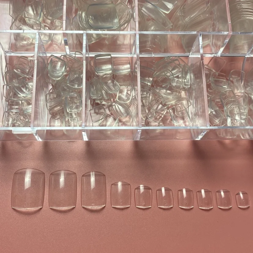 

500 Pcs Acrylic False Toe Tips For Nail Art Decor Foot Manicure press on Toe Nails Clear toe nail tips