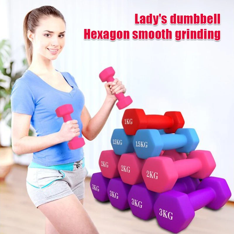 

New Women Hexagonal Dumbbell Weight Loss Slimming Slim Waist Fitness Equipment XD88