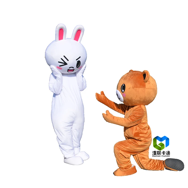 

Animal rabbit and bear mascot costumes for adult