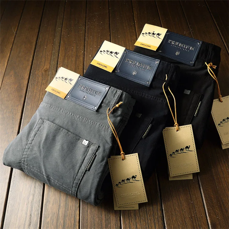 

Made in China high quality factory price men's straight tube business casual pants wholesale outdoor leisure men's khaki pants