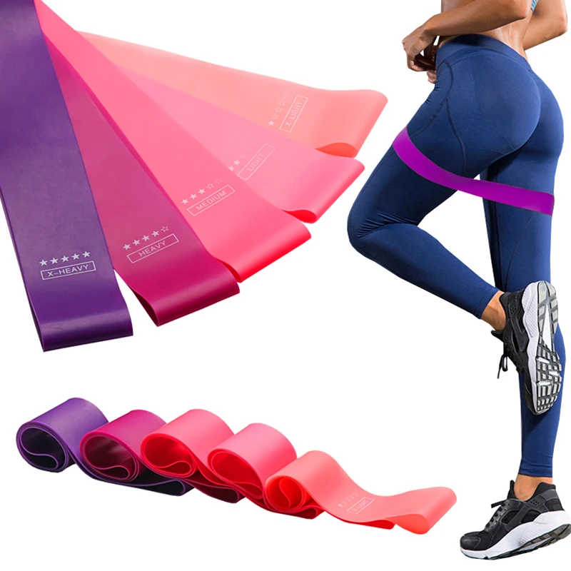 

ENGINE Yoga Gym Exercise Legs Booty Hip 5 Resistant Levels Resistance Bands Set, Yellow,blue,red,black,green,purple,orange,green or customized
