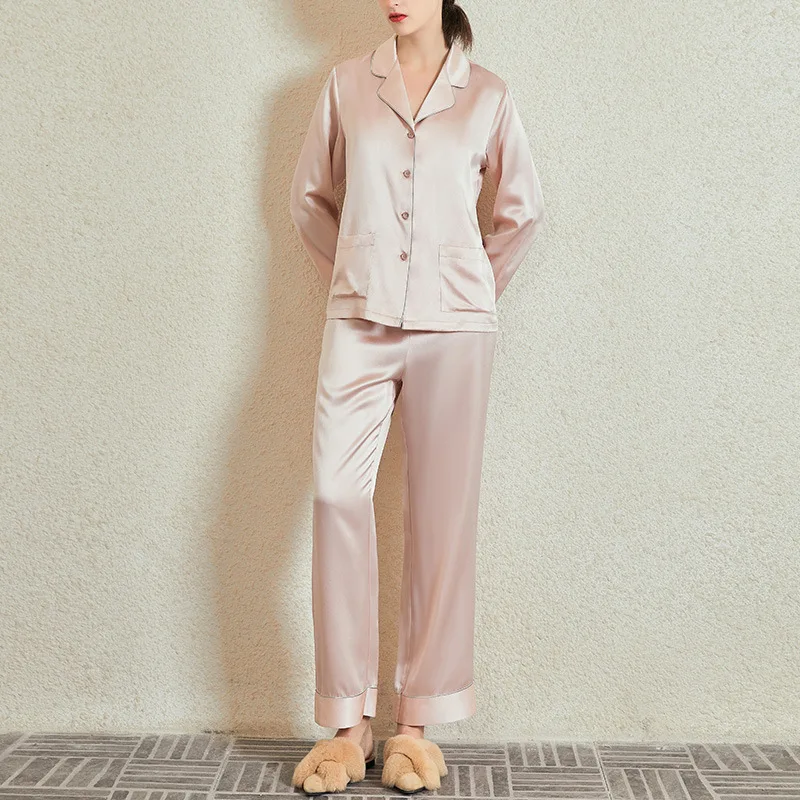 

16 mm /19 mm /25 mm china 100% pure Luxury Women silk pajamas, Solid color