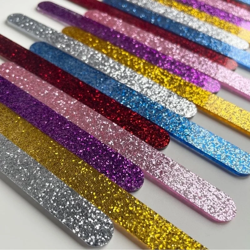 

Acrylic Glitter Cake Decorating Popsicle Ice Cream Stick Ice Plastic For Baking Cake Decorations, Customized color