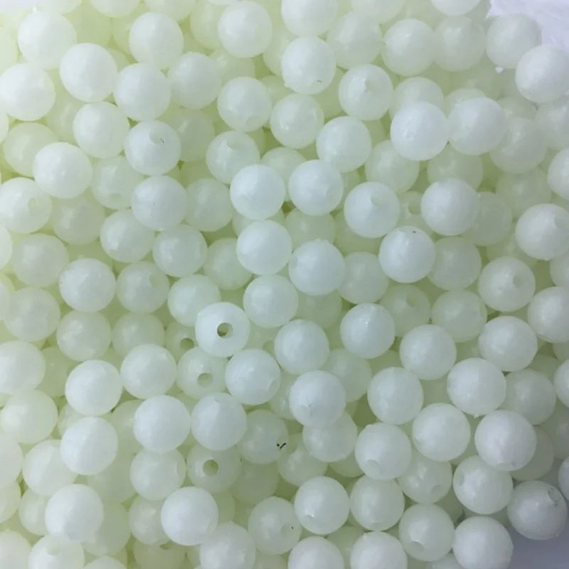 

Wholesale fishing flat luminous round bean bait lure fluorescent soft bait accessories blocking bean, As picture