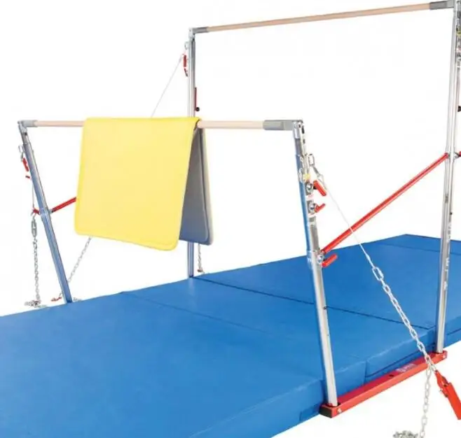 

Hot sale Movable FIG STANDARD international standard Uneven Bars for Competition, Red