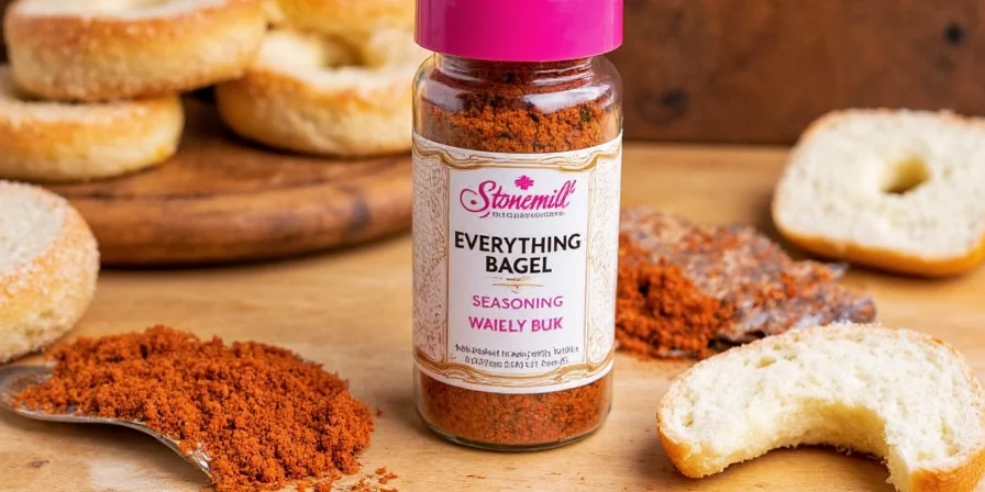 Bagel with seasoning