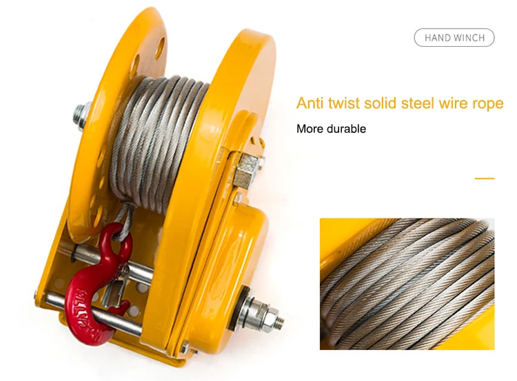 Portable Hand Operated Cable Manual Winch Cable Pulling Winch Buy