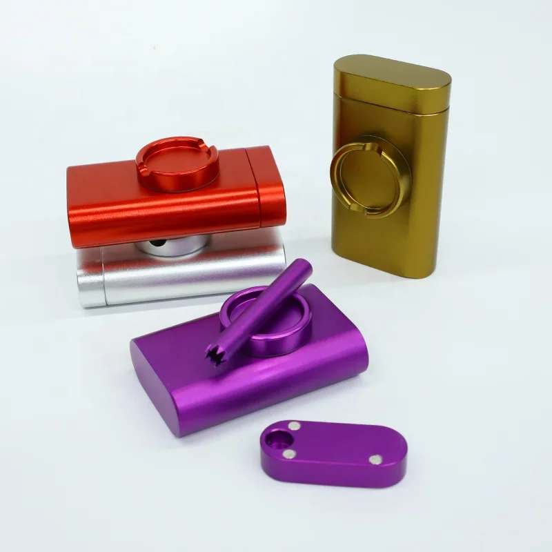 

UKETA portable storage box container mini dugout grinder one hitter for herb, Multi colors