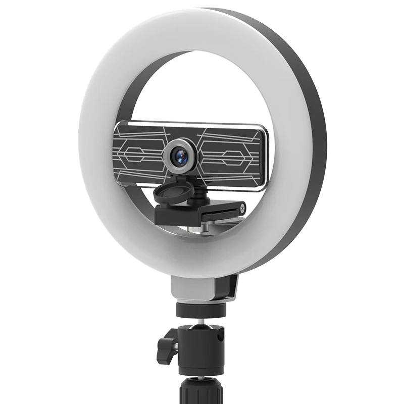 
Manufacture OEM ODM Led Ring light with Webcam 1080P 720P 480P For Makeup Gaming Live Streaming 
