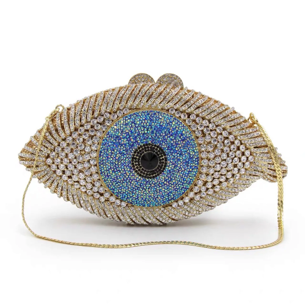 

2021 New Arrivals Bling Glitter rhinestone evil eye purse Purses Luxury Handbags Diamond eye evening purse bag