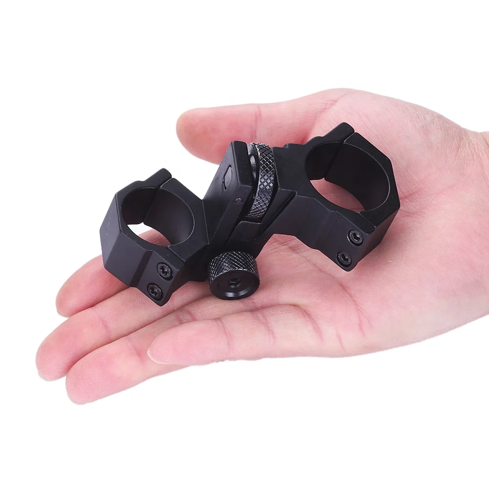 

25.4mm /30mm Adjustable Flashlight mount / Laser / Rifle Scope Ring Flashlight mounts Gun Sights rings, Black