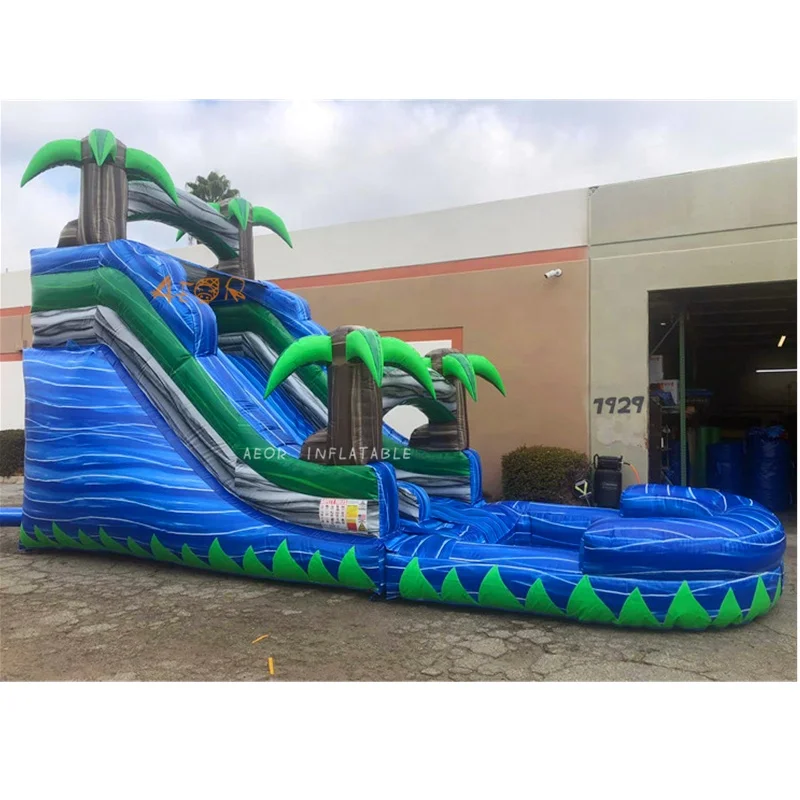 

Aeor Commercial Bouncer Slide China Manufacturer Pool Inflatable Water Slide for Children Adult Obstacle Course with Pool