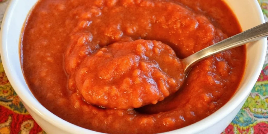 Chart showing food pairings for red chile enchilada sauce