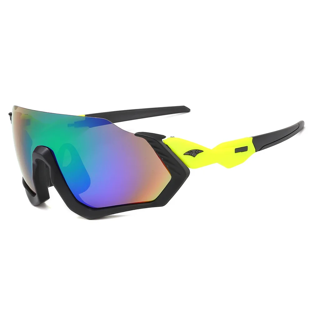 

2021 utdoor sun glasses High Quality Uv400 Sport One Piece Cycle Cycling Unbreakable Sunglasses Uv400, 10 colors