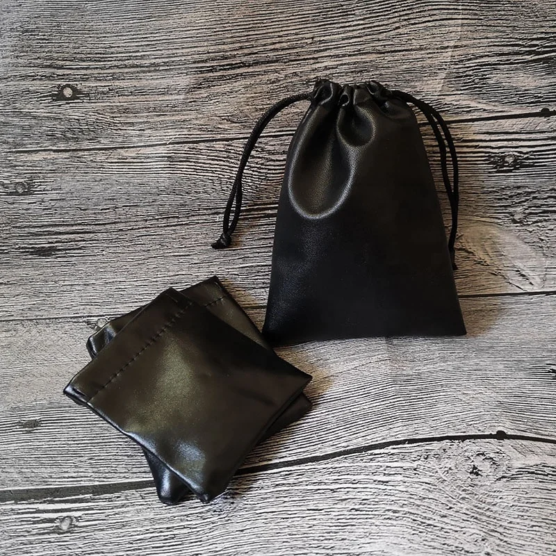

PU Leather Drawstring Pouch Bag