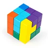 Hot Sale DIY Wooden Building Blocks Solid Wood Cube for Children