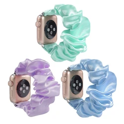 Scrunchie Elastic Wrist Bracelet for iWatch Band Women Elastic Wristband Compatible with Apple Watch Strap