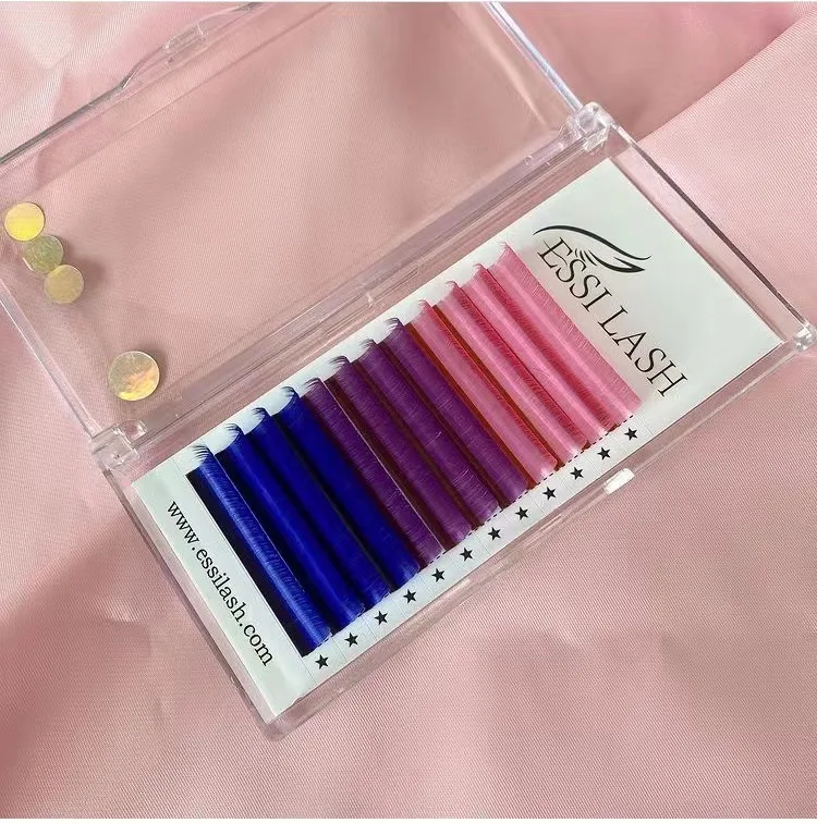 

FREE Sample Lash LA Coloful Eyelash Extensions Light Weight Super Fluffy Lashes, Dark matte black