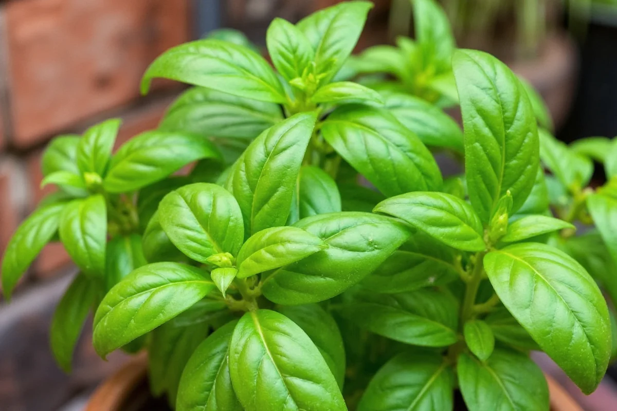 how many basil plants per square foot