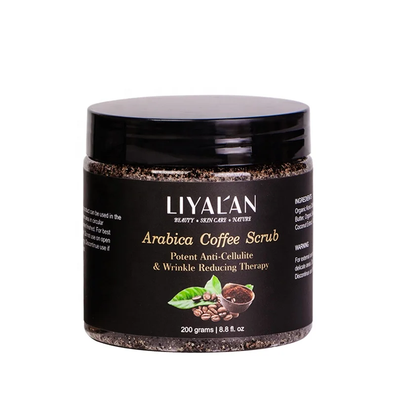 

OEM 2020 Best Private label Skin Care Deep Cleansing Face Whitening Natural Organic Arabica Coffee Body Scrub