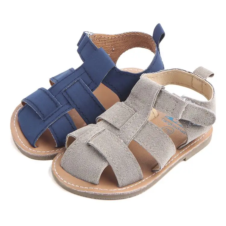 

High quality summer rubber sole baby sandals, Nany/grey