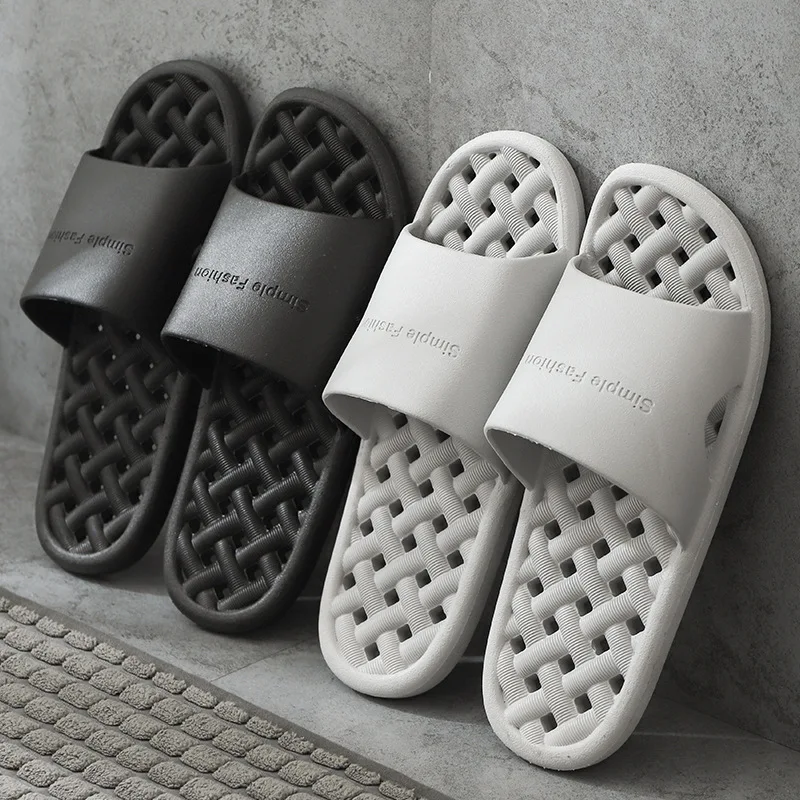 

Hot selling New summer hollow bathroom slippers Bath anti-skid men and women slip fashion home sandals, As the picture show
