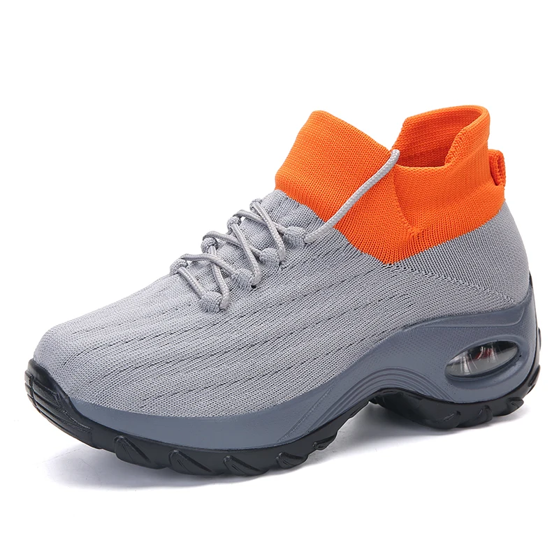 

Fashion unisex autumn winter Cheap Sneakers Men Knit Upper Breathable Sports casual sneakers Women ladies knit Socks Shoes