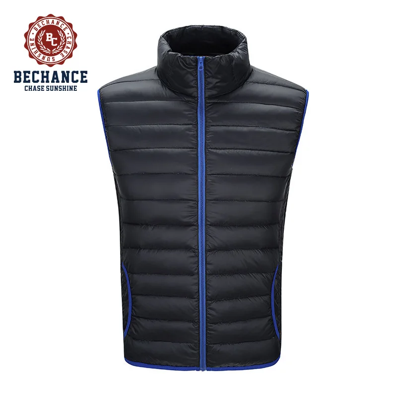 

OEM custom new products mens vest Quilted Suede And Cotton Gilet with front zipped pockets man waistcoat