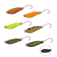 

Fishing Lure spoon 3g 32mm S-shaped Sequins Baits Trout Bait Spoon Metal Lure single hook Artificial Bait