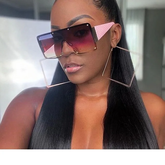 

Fashion new trendy wholesale oversized shades square sunglasses women 2022