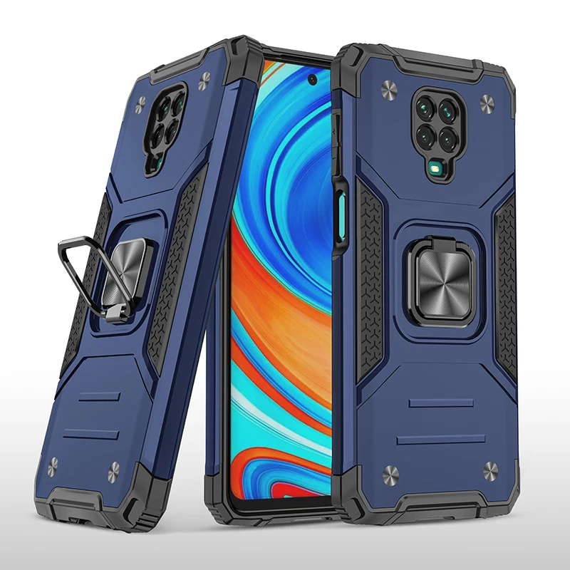 

Customizable car adsorption holder Armor mobile shell for redmi 9 prime back cover, Black, blue, red, silver, dark green, rose gold, green