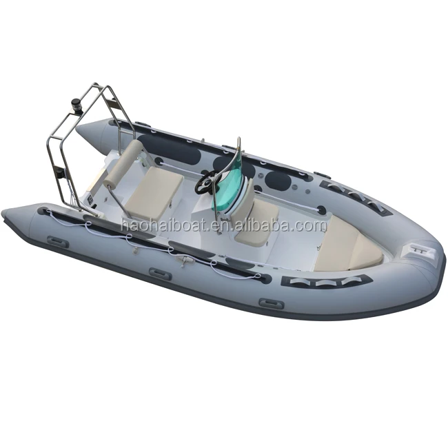 420 14.1ft Inflatable Rib Boat Fiberglass Hypalon Sport Rib Inflatable