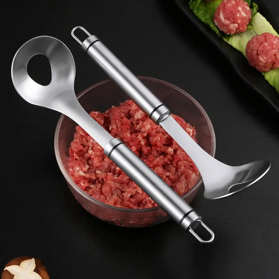 

Meatball Maker Meatball Maker Spoon Stainless Steel Non-stick Cooking Tools Kitchen Gadgets And Accessories, As photo