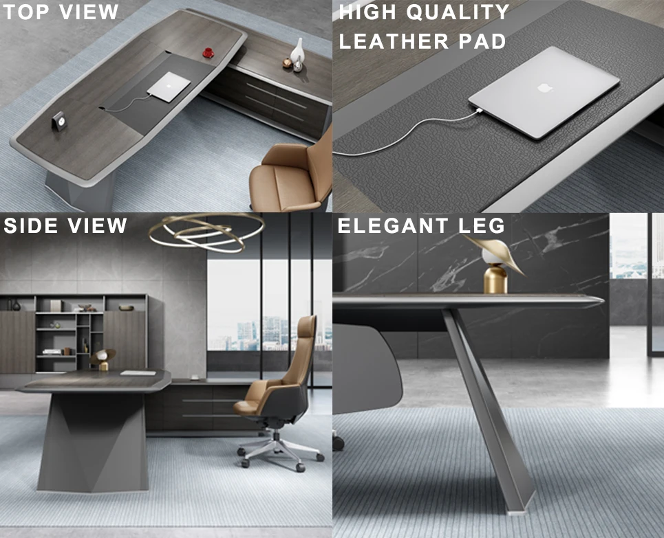 Modern Luxury Design Boss Office Furniture Factory Large Office Table