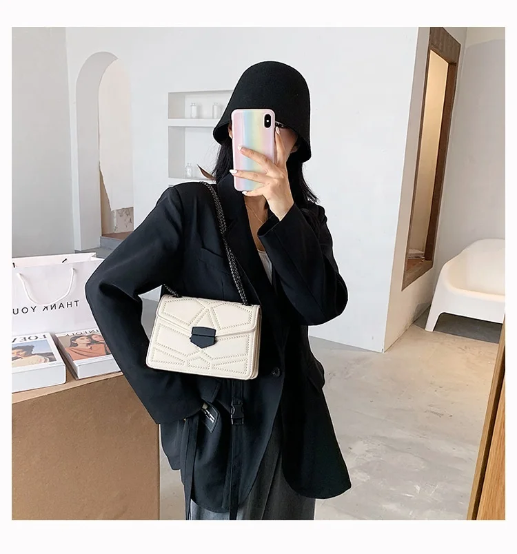 

Hottest sale Concise style women hand bags Crossbody Shoulder Fashionchains handbags, 4 colors