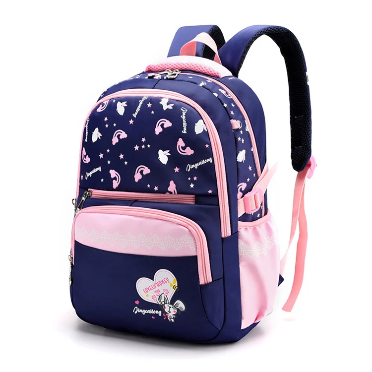 

Large Capacity Comfortable Scratch Resistant Wear Resistant Lightweight Kids Backpack Bag School Girl Custom Logo