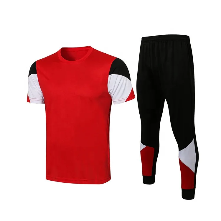 

In Stock Thai Quality Soccer Team Soccer Kits with Pants, Any colors can be made