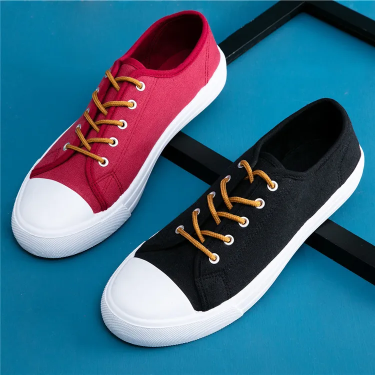 

Classic Wholesale Low Cut Injection Sneaker Lace-Up Canvas Casual Shoes for Men and Women, Blue/green/black/