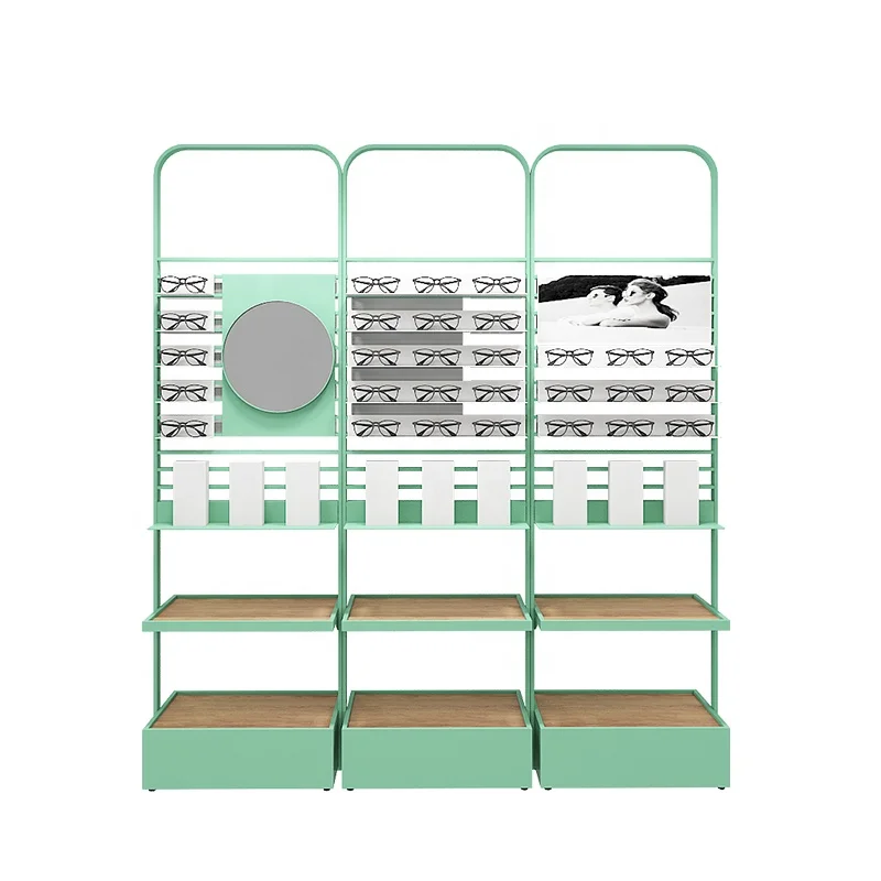 

Sunglasses shop furniture optical frame display wall mounted eyewear optical display stand, White,black ,grey or as your request