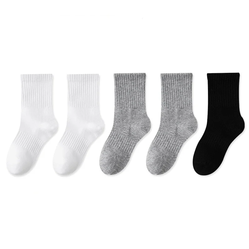 Wholesale Cheap Kids Boys Teenager Student Socks Cotton Shoes School Socks for Kids Girls