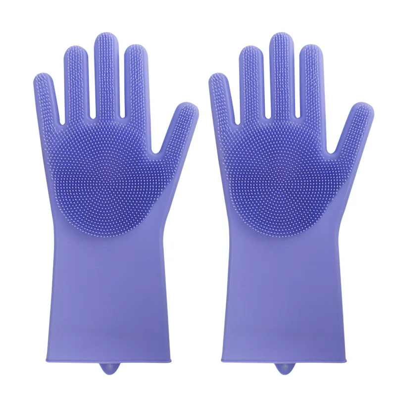 

Magic Heat Resistant Silicone Dishwashing Gloves Washing Cleaning Gloves