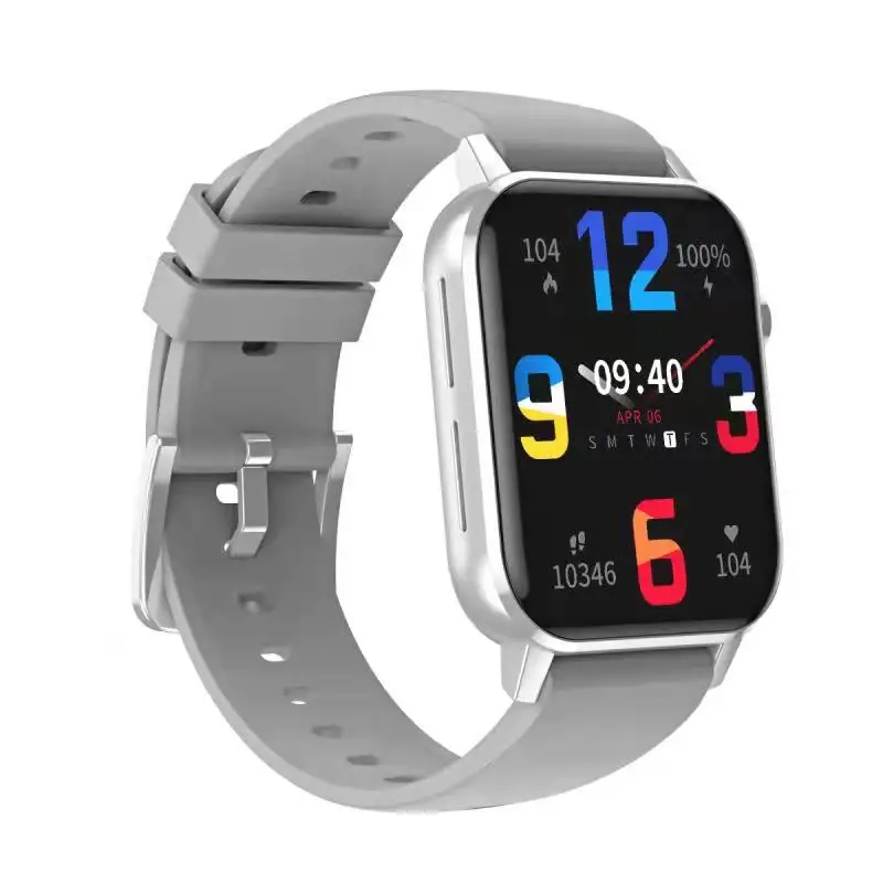 

Smart Watch Relojes Inteligentes Sport Smartwatch Waterproof Android Fitness Tracker, Silver+black