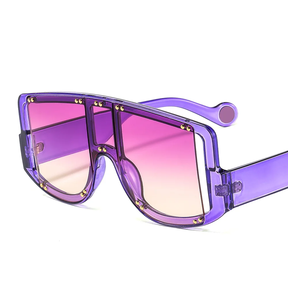 

2021 Fashion full plastic transparent sunglasses clear color shield sunglasses, Mix color or custom colors