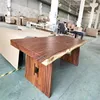 root furniture solid wood office table south american walnut slab live edge table