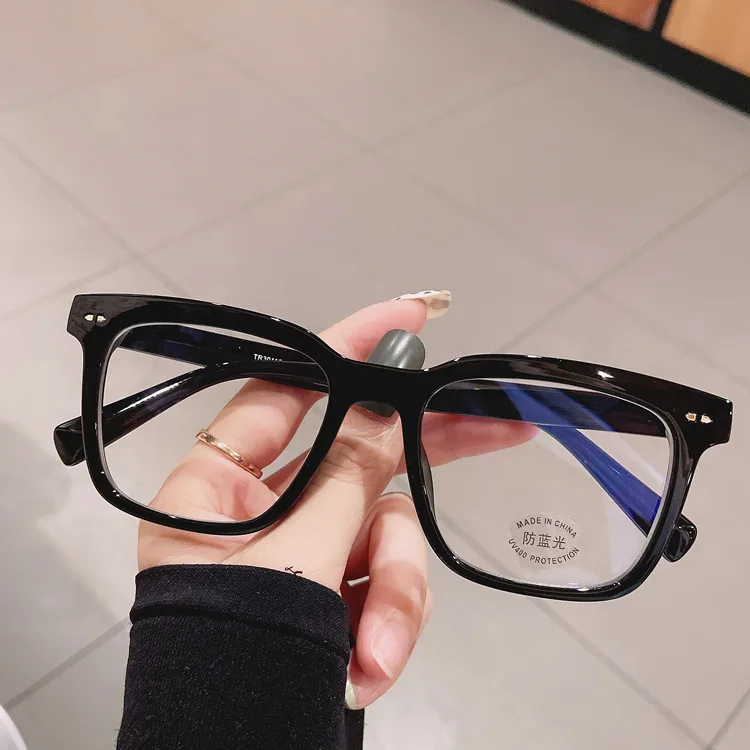 

2022 Wholesale blue light blocking glasses eye frames optical myopic optical glasses retro square frame reading glasses frame, Choice