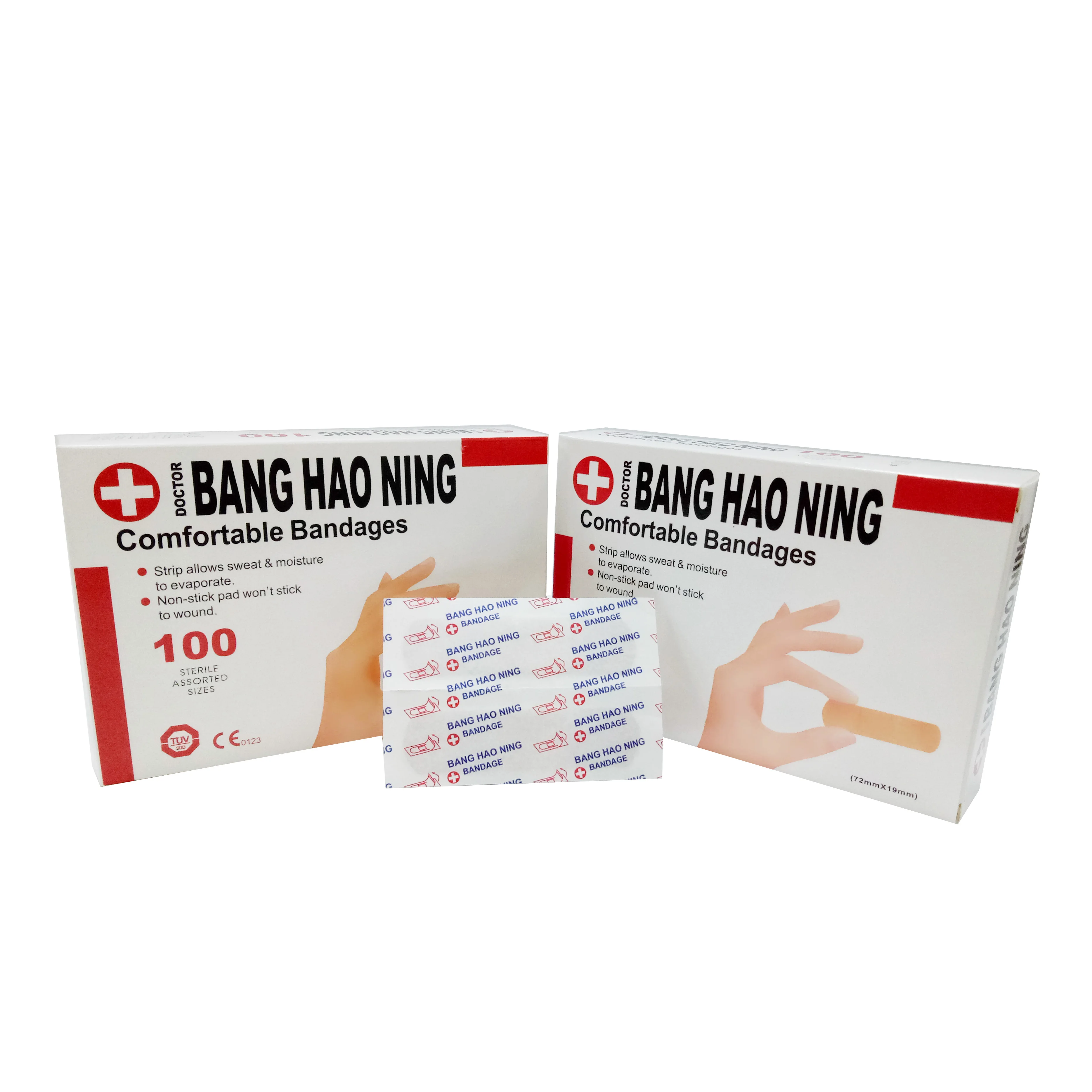 100pcs/box with CE/ISO 70*18mm BANG.HAO.NING  flexible  Non-woven fabric bandage