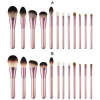 

High quality professional 12pcs opp packed Pink Makeup Brushes set