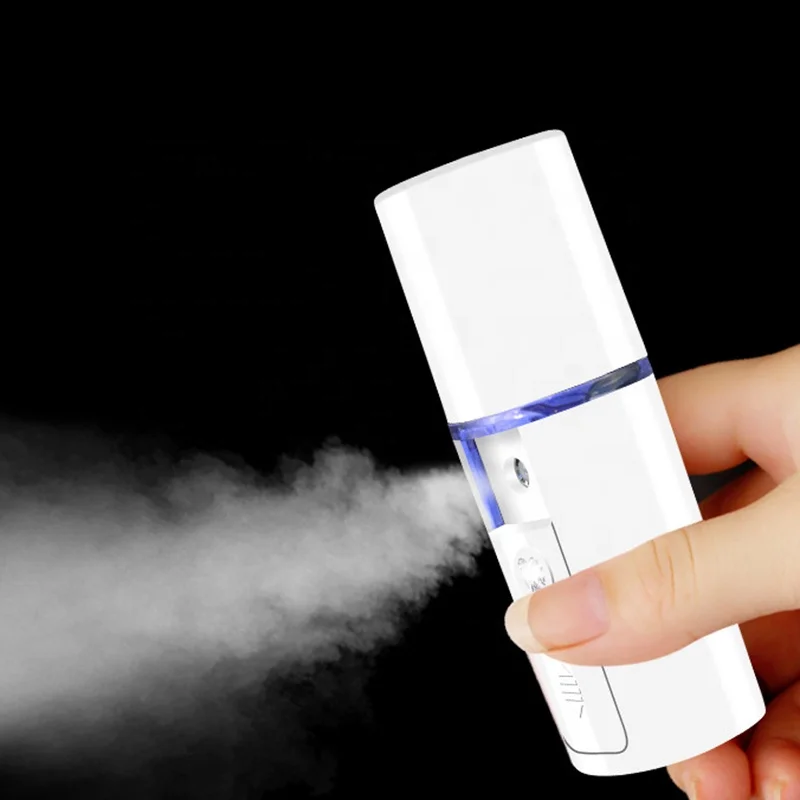 

Electric Portable USB Rechargeable Mini Nano Face Mist Nano Mist Sprayer for Face Moisturizing, White