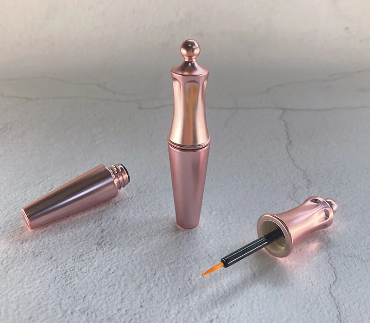 4毫升淡金玫瑰金冠眼线液睫毛生长液体磁性包装材料