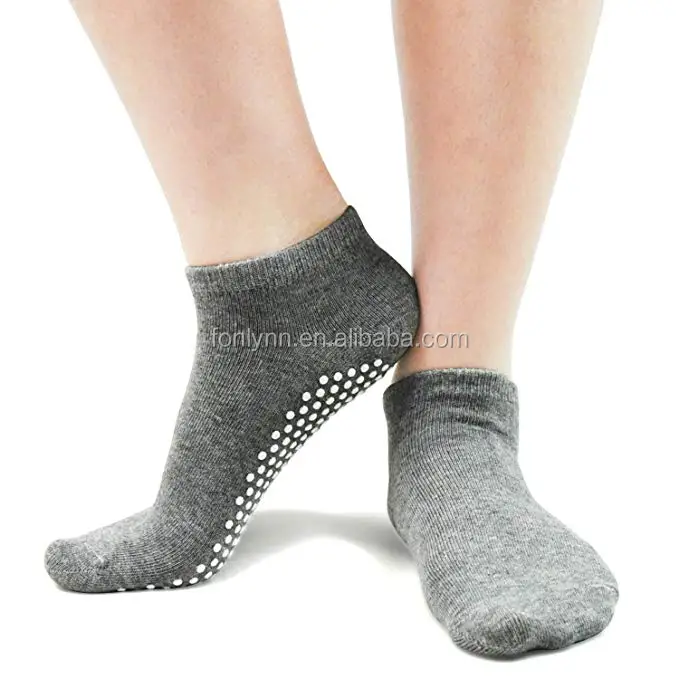 Pilates Ballet Barre Yoga Socks - Elutong 4 Pack Non Skid Slip Sticky Grippers Socks for Women